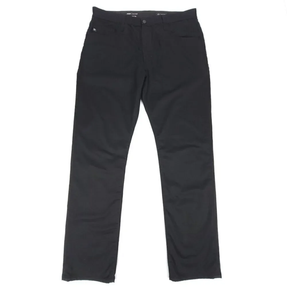 ADRIANO GOLDSHMIED Everett Slim Straight Chino Casual Pant 36x32 Black Minimal